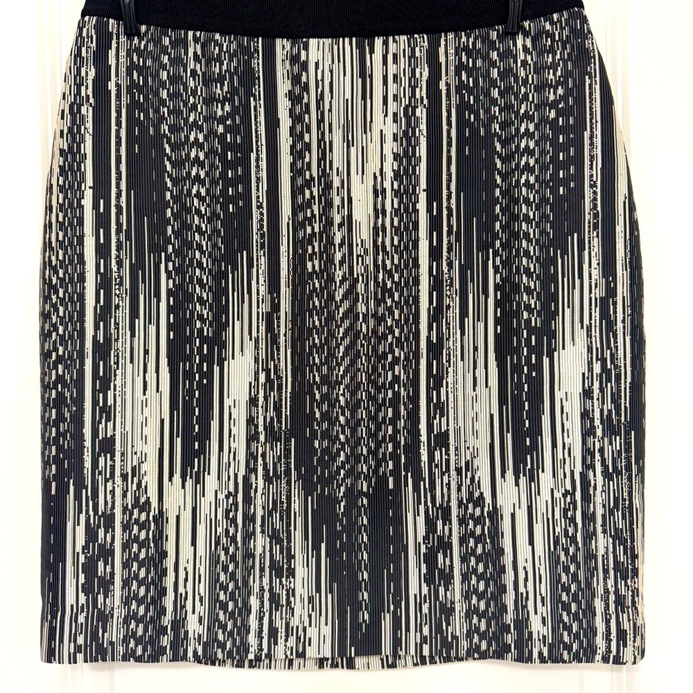 Ann Taylor Pencil Skirt Cream and Black 4